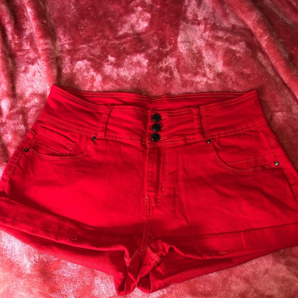 Stylish Red Women's Shorts